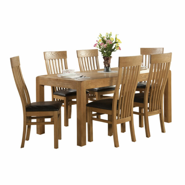 Cottage Oak Back Dining Chair - Image 2