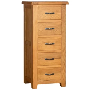 Cottage Oak 5 Drawer Wellington