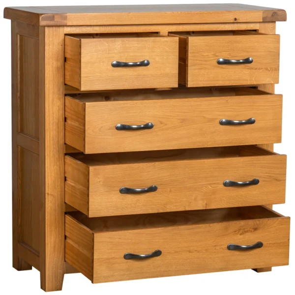 Cottage Oak 3 + 2 Chest - Image 2
