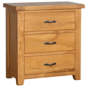 Cottage Oak 3 Drawer Chest