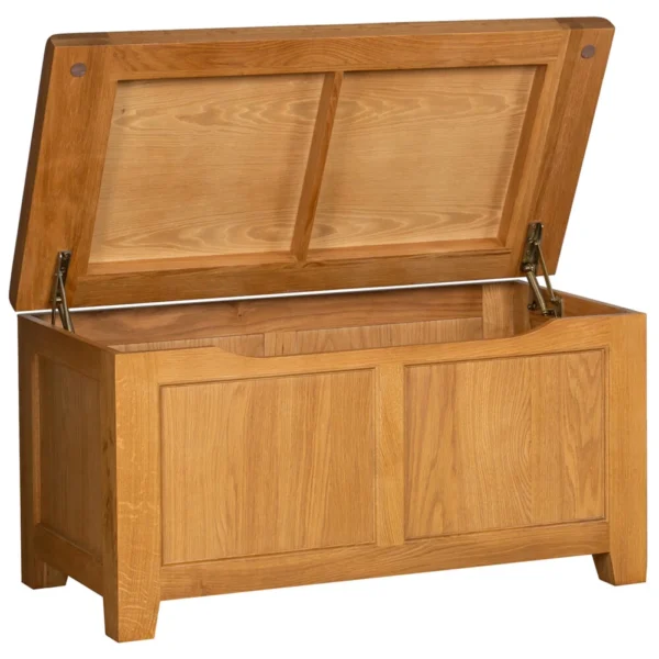 Cottage Oak Blanket Box - Image 2