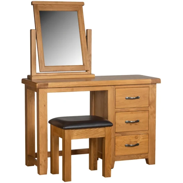 Cottage Oak Dressing Table Mirror - Image 2