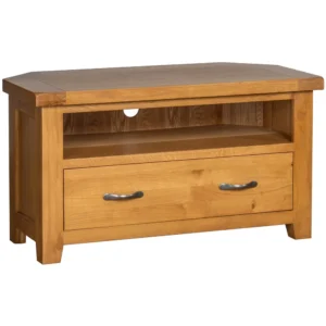 Cottage Oak Corner TV Unit