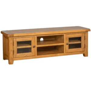 Cottage Oak Wide Screen TV Unit
