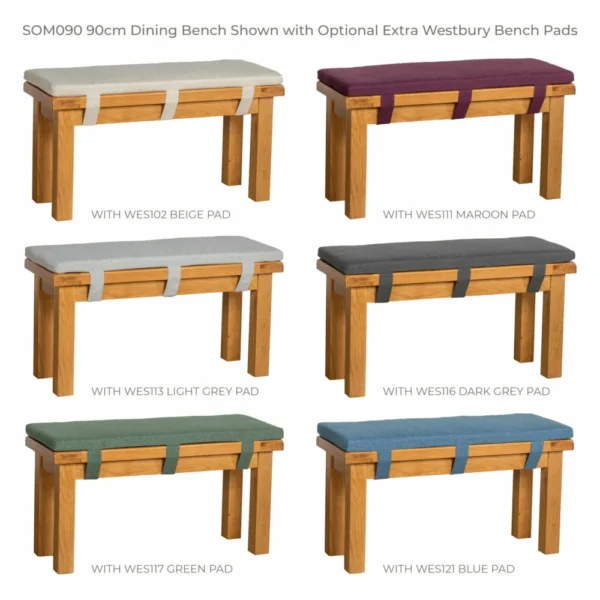 Cottage Oak Medium Dining Bench - Image 2