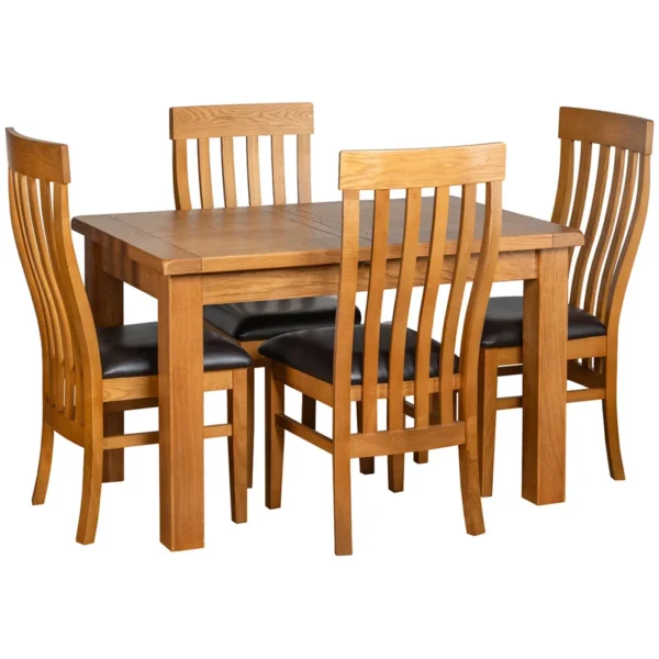 Cottage Oak Small Extending Dining Table - Image 6