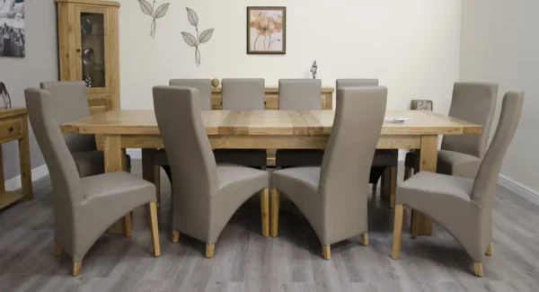 Deluxe Rustic – Twin Leaf Extending Table (240cm) - Image 2
