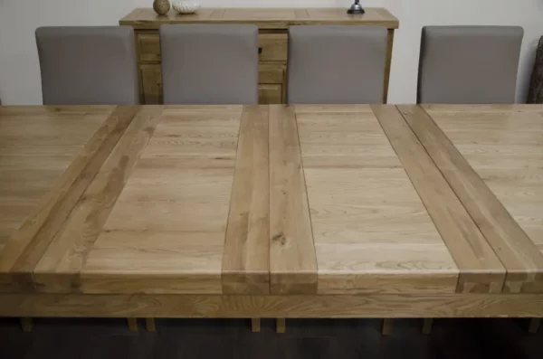 Deluxe Rustic – Twin Leaf Extending Table (240cm) - Image 4