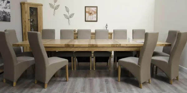 Deluxe Rustic – Twin Leaf Extending Table (240cm) - Image 8