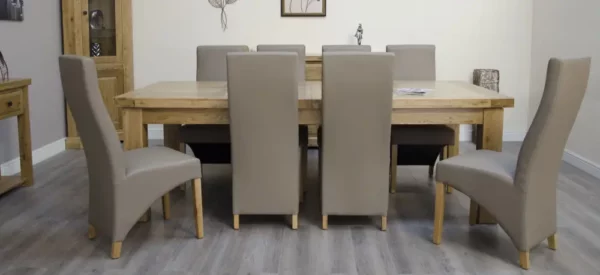 Deluxe Rustic – Twin Leaf Extending Table (240cm) - Image 10