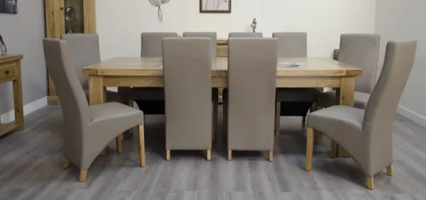 Deluxe Rustic – Twin Leaf Extending Table (240cm) - Image 11