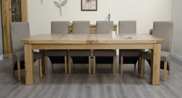 Deluxe Rustic – Twin Leaf Extending Table (240cm) - Image 12