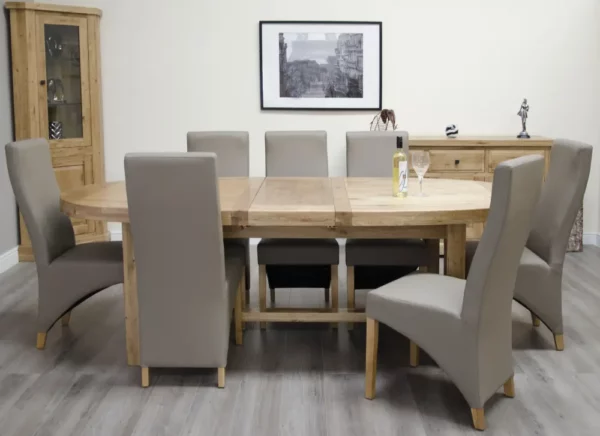Deluxe Rustic - Super Oval Extending Dining Table (210cm) - Image 2