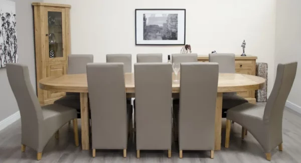 Deluxe Rustic - Super Oval Extending Dining Table (210cm) - Image 3