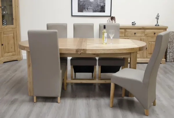 Deluxe Rustic - Super Oval Extending Dining Table (210cm) - Image 5