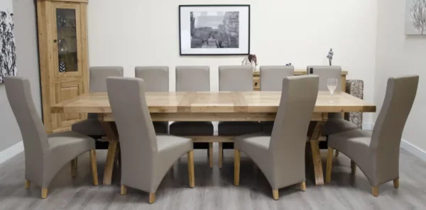 Deluxe 2400 Extending Dining Table (240cm + 2x 50cm) - Image 2