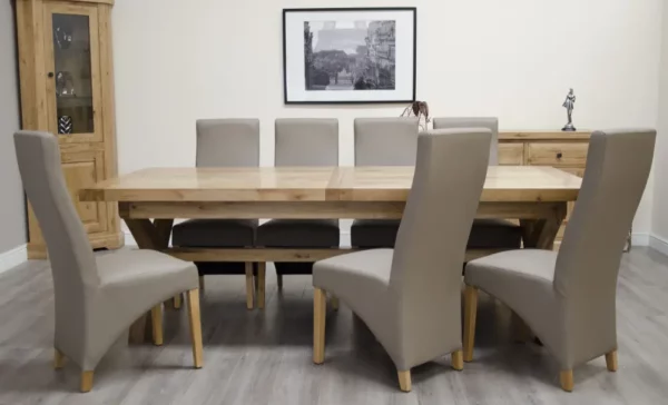 Deluxe 2400 Extending Dining Table (240cm + 2x 50cm) - Image 6