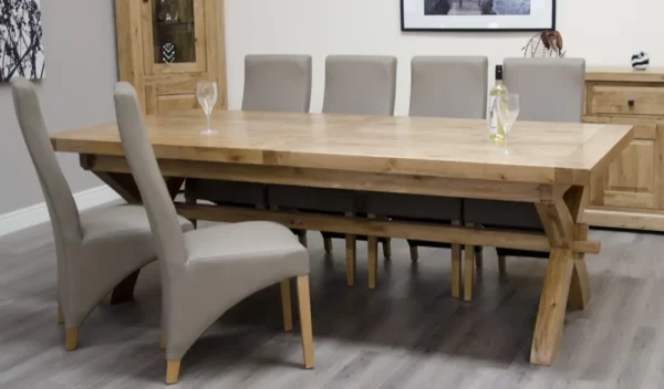 Deluxe 2400 Extending Dining Table (240cm + 2x 50cm) - Image 7