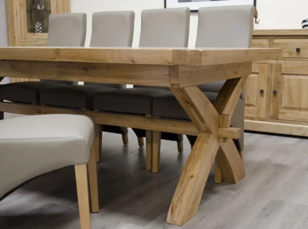 Deluxe 2400 Extending Dining Table (240cm + 2x 50cm) - Image 8