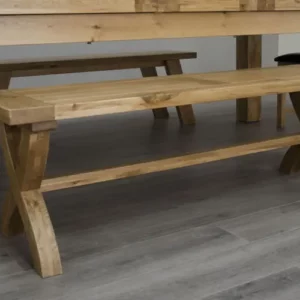 Deluxe Rustic – X-Leg Bench