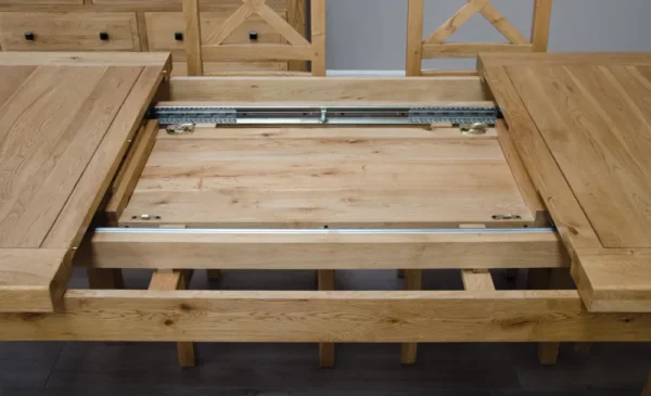 Deluxe Rustic - Twin Leaf Extending Table (150cm) - Image 10