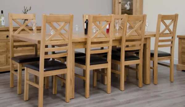 Deluxe Rustic - Twin Leaf Extending Table (150cm)
