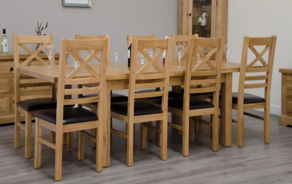 Deluxe Rustic - Twin Leaf Extending Table (150cm) - Image 2