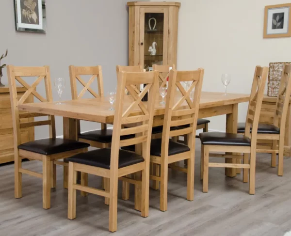 Deluxe Rustic - Twin Leaf Extending Table (150cm) - Image 3