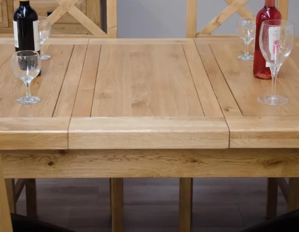 Deluxe Rustic - Twin Leaf Extending Table (150cm) - Image 4