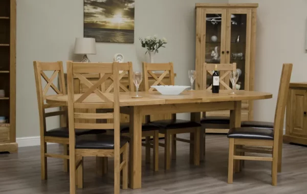 Deluxe Rustic - Oval Extending Dining Table - Image 2