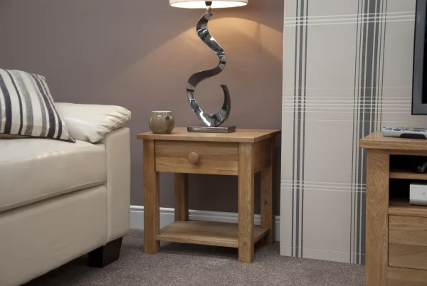 Torino Lamp Table with Drawer