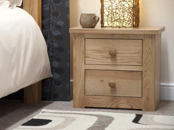 Torino 2 Drawer Narrow Bedside