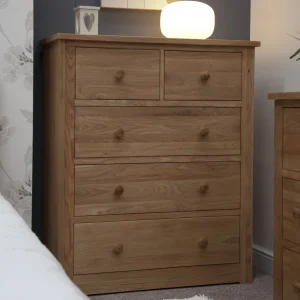 Torino Wide 2 over 3 Drawer Chest