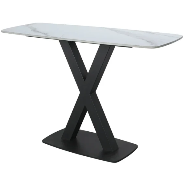 Vermont Console Table – In White Stone