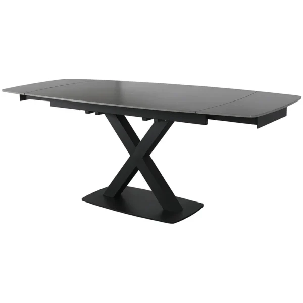 Vermont Medium Extending Dining Table 140-200cm- In Grey Stone