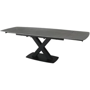 Vermont Large Extending Dining Table 160-240cm – In Grey Stone