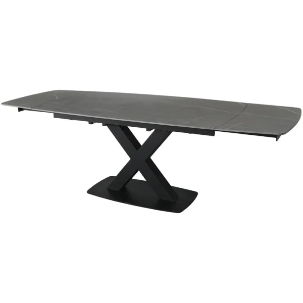 Vermont Large Extending Dining Table 160-240cm – In Grey Stone