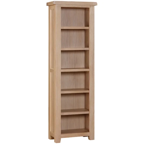 Wiltshire Oak Tall Narrow Bookcase