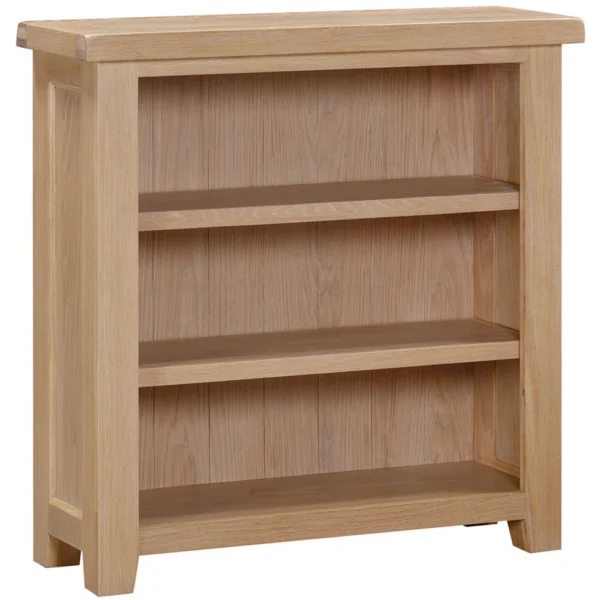 Wiltshire Oak Small Wide Bookcase
