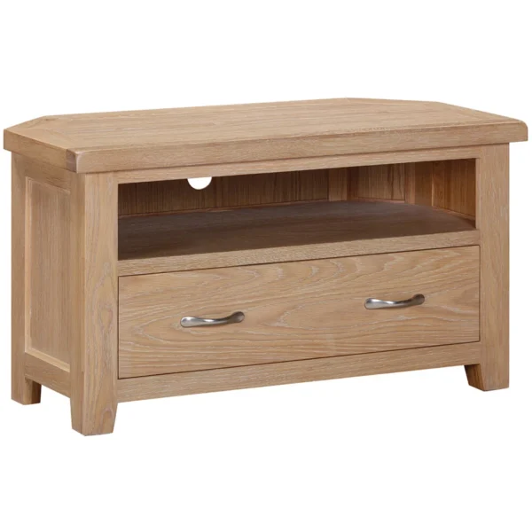 Wiltshire Oak Corner TV Unit