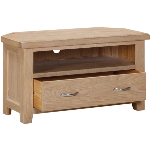 Wiltshire Oak Corner TV Unit - Image 2
