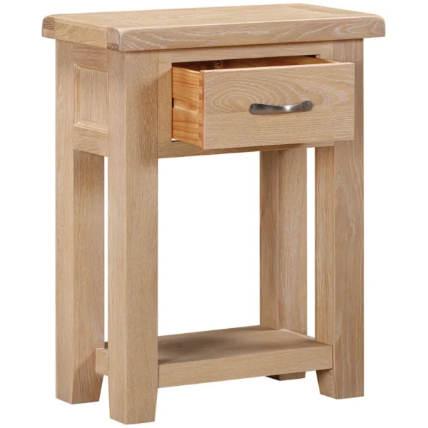 Wiltshire Oak 1 Drawer Console Table - Image 2