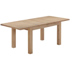 Wiltshire Oak Dining Table With 2 Extensions 132-198 X 90