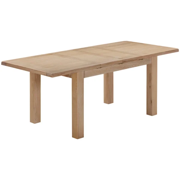 Wiltshire Oak Dining Table With 2 Extensions 132-198 X 90