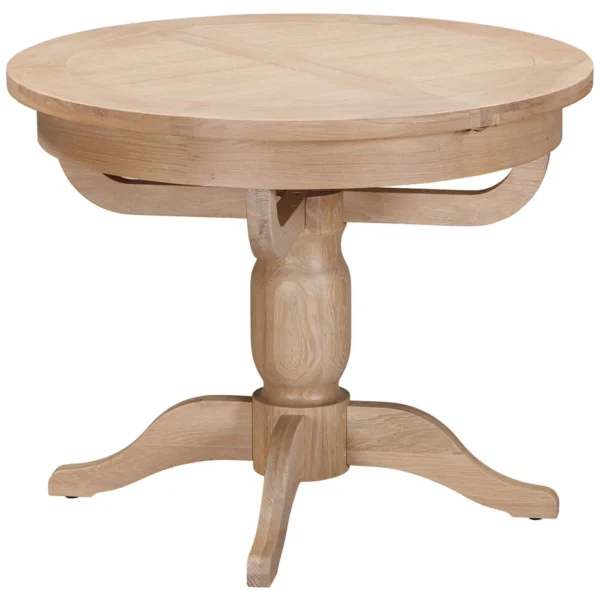 Wiltshire Oak Round Pedestal Extending Table - Image 2