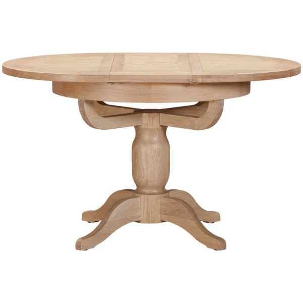 Wiltshire Oak Round Pedestal Extending Table - Image 3
