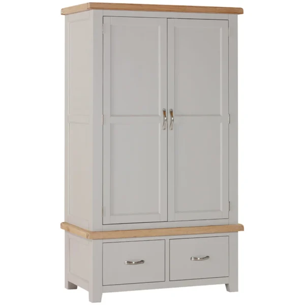 Wiltshire Painted Double Wardrobe With 2 Drawers