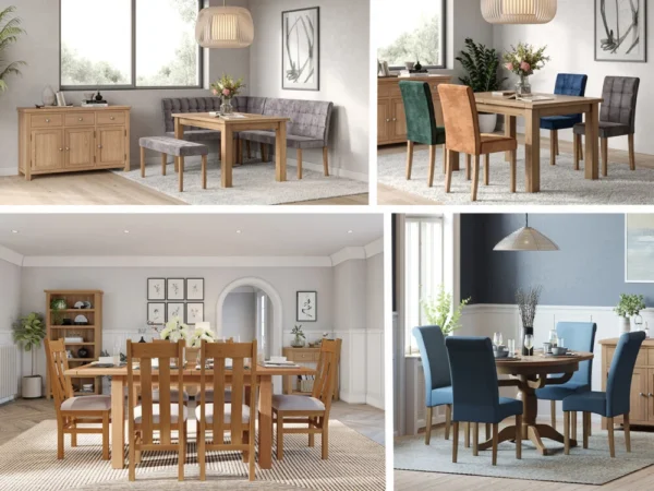 Avon Light Oak – Round Drop Leaf Dining Table - Image 3