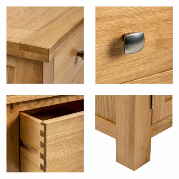 Avon Light Oak - Large Extending Dining Table - Image 3