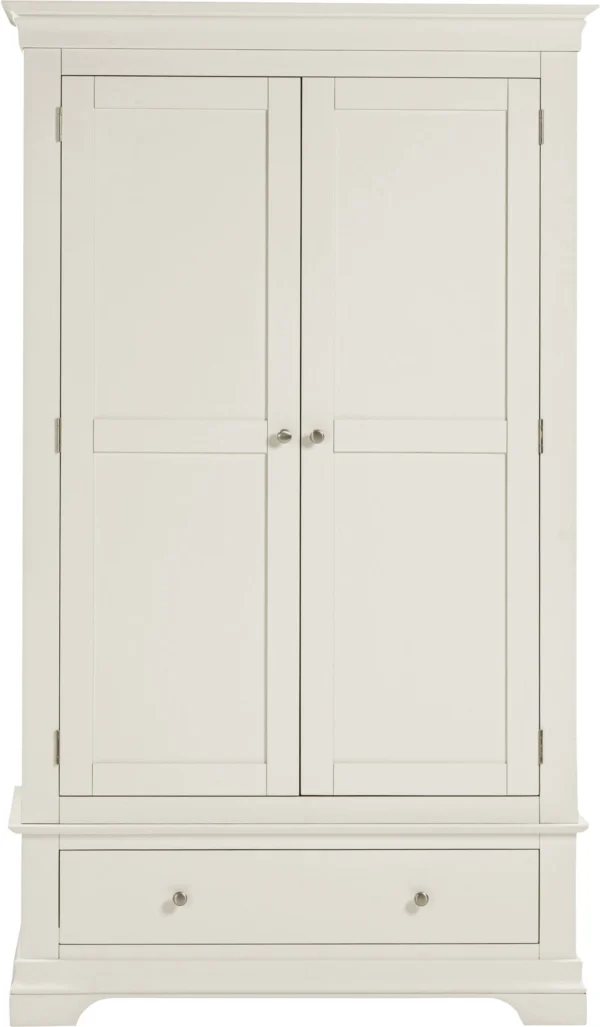 Bordeaux 2 Door Wardrobe (Ivory) - Image 2
